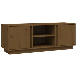 vidaXL TV ormarić smeđa boja meda 110 x 35 x 40,5 cm masivna borovina