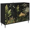 vidaXL Kreveta RHENEN Crni hrast 102 x 33 x 76 cm Konstruirano drvo