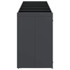 vidaXL Skladištenje kanti za 6 kanti Antracit 408 x 77,5 x 121,5 cm