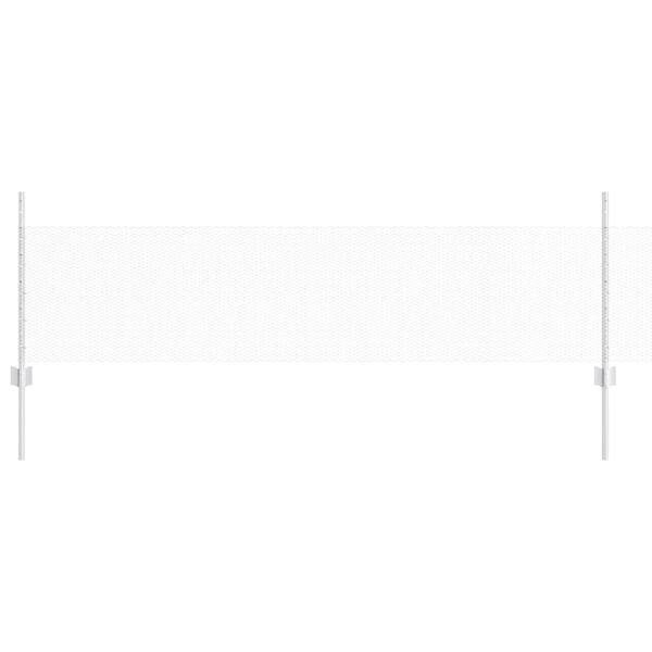 vidaXL Ograda s postovima Srebrno 0,5 x 50 m Čelik