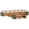 vidaXL Set vanjskih sofa 9 kom.