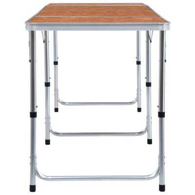 vidaXL Sklopivi stol za kampiranje aluminijski 240 x 60 cm