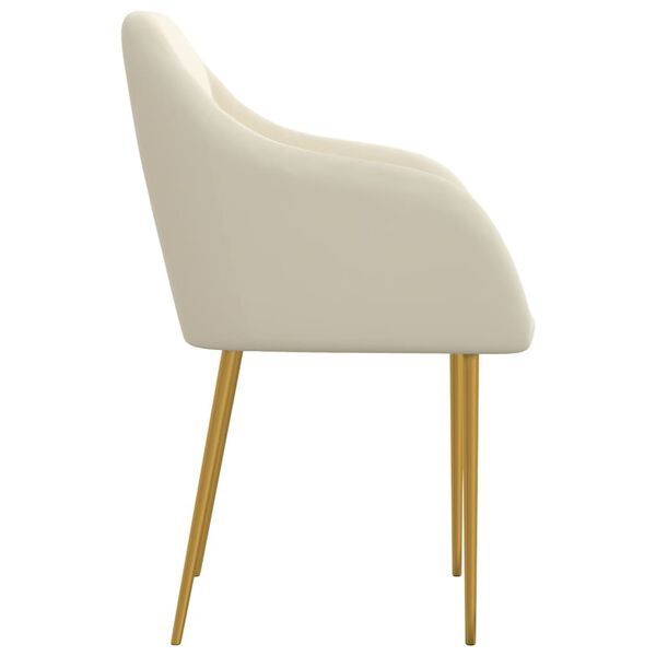 vidaXL Blagovaonske stolice 6 kom krem bar&scaron;unaste