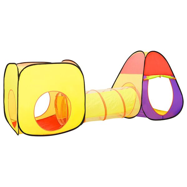 vidaXL Dječji šator za igru s 250 loptica višebojni 255 x 80 x 100 cm