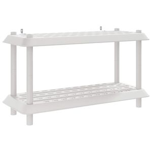 vidaXL Jedinca za police 2 razina 100 x 40 x 55,5 cm PP Bijela