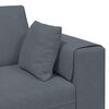 vidaXL Sofa s jastukom 3 pcs Tamno siva Bar&scaron;un