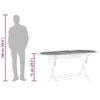 vidaXL Sklopivi vrtni stol 160 x 85 x 75 cm masivno drvo eukaliptusa