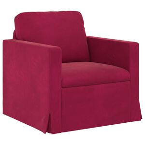 vidaXL Sofa Vinska crvena 78 x 78 x 80 cm Bar&scaron;un