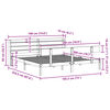 vidaXL Okvir kreveta bez madraca bijeli 180x200 cm od masivne borovine