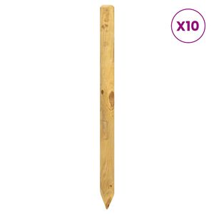 vidaXL Ograde 10 kom. Zelena 120 cm Masivna borovina