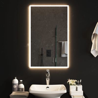 vidaXL LED kupaonsko ogledalo 50x80 cm