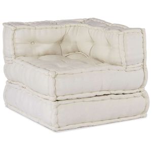 vidaXL Modularna sofa krem boje 70x70x54, tkanina