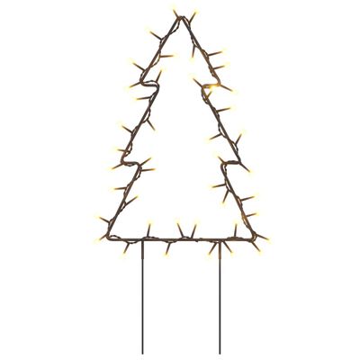 vidaXL Ukrasna božićna svjetla sa šiljcima 3 kom drvce 50 LED 30 cm