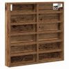 vidaXL Ormar za izlaganje Zidna montaža Staro drvo 60 x 8,5 x 58 cm