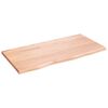 vidaXL Zidna polica svjetlosmeđa 80x40x2 cm od obrađene hrastovine