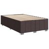 vidaXL Krevet box spring s madracem tamnosmeđi 120 x 190 cm od tkanine