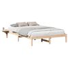 vidaXL Krevetna konstrukcija Prirodna 160 x 200 cm Čvrsto borovo drvo