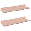vidaXL Lebdeća polica Zidne 2 pcs Ružičasta 30 x 9 x 2,5 cm Čelik