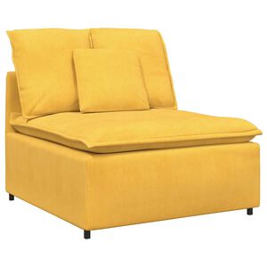 vidaXL Modularni kauč s jastucima svijetložuti 100 cm
