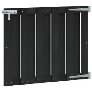 vidaXL Vrtna vrata 100 x 80 cm WPC i aluminij Crna