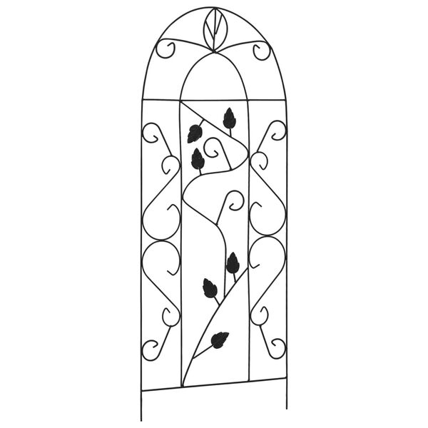 vidaXL Stalci za biljke penjačice 3 kom crni 40 x 100 cm željezni