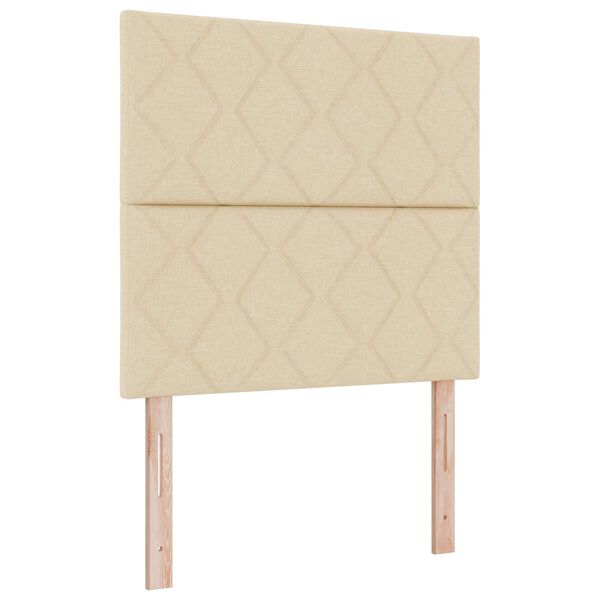 vidaXL Uzglavlje Krema 100 cm tkanina