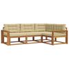 vidaXL Set vanjskih sofa 4 kom. Prirodna i bež