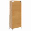 vidaXL Highboard Umjetnički hrast 69,5 x 34 x 180 cm Konstruirano drvo