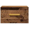 vidaXL Zidni noćni ormarić boja staro drvo 35 x 35 x 20 cm