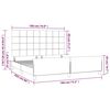 vidaXL Okvir za krevet bez madraca krem 180 x 200 cm od tkanine