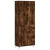 vidaXL Visoka komoda dimljeni hrast 69,5x34x180 cm konstruiranog drva