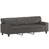 vidaXL 3-dijelni set sofa s jastucima sivi od umjetne kože