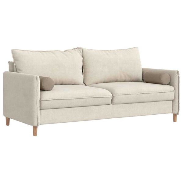 vidaXL Valjkasti jastučići 2 pcs Sivo-smeđa Ø 15 x 40 cm