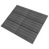 vidaXL Pločice za decking 6 pcs Sivi 60 x 30 cm Drvoplastična smjesa