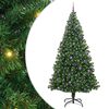 vidaXL Umjetno božićno drvce Zelena 240 cm PVC i Čelik i Plastika