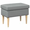 vidaXL Stolica za noge Svjetlosiva 55 x 35 x 41 cm Poliester
