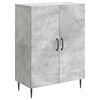 vidaXL Kreveta Betonska siva 66 x 34,5 x 89,5 cm Konstruirano drvo