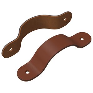 vidaXL Ručke za ormariće 2 kom. Smeđa 140 x 25 x 2,3 mm PU