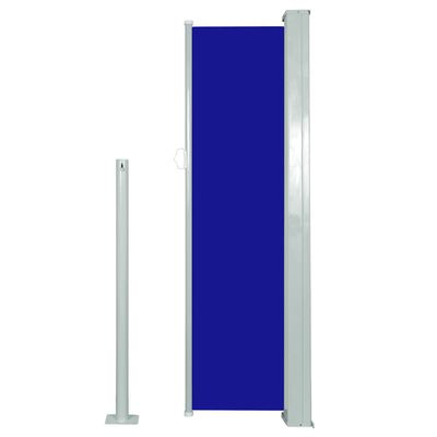 vidaXL Uvlačiva bočna tenda 120 x 300 cm plava
