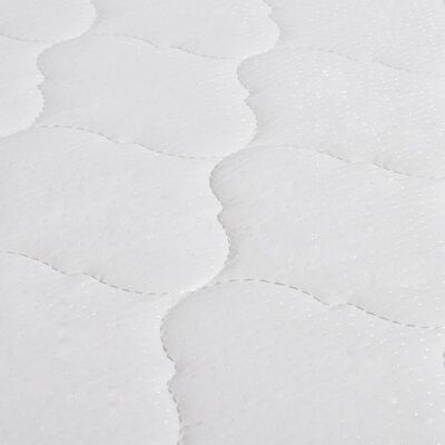 vidaXL Krevet od umjetne kože s memorijskim madracem bijeli 160x200 cm