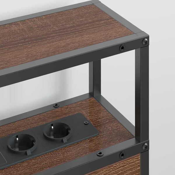 vidaXL Skladi&scaron;no uzglavlje Smeđi hrast 200 cm Konstruirano drvo