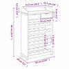 vidaXL Stalak za vino Prirodna 58 x 28 x 90 cm Masivno drvo bora