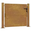 vidaXL Vrtna vrata 100x100 cm Corten čelik