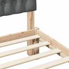 vidaXL Krevetna konstrukcija s uzglavljem Tamno siva 140 x 190 cm