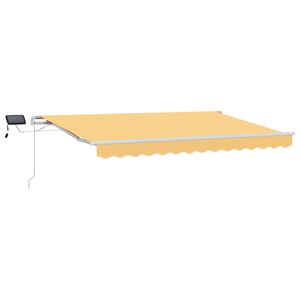 vidaXL Povlačivi tende Pijesak 350 x 250 cm Tkanina i Aluminij