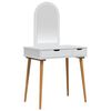 vidaXL Set toaletnog stolića FAUSKE 2 kom. Bijela 76 x 50 x 143 cm