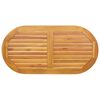 vidaXL Gornji dio stola Prirodna nafta 110 x 55 x 2 cm