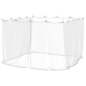 vidaXL Mreža protiv komaraca za vanjsku upotrebu 220 mreža bijela 300x300x200 cm