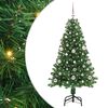 vidaXL Umjetno božićno drvce Zelena 150 cm PVC i Čelik i Plastika