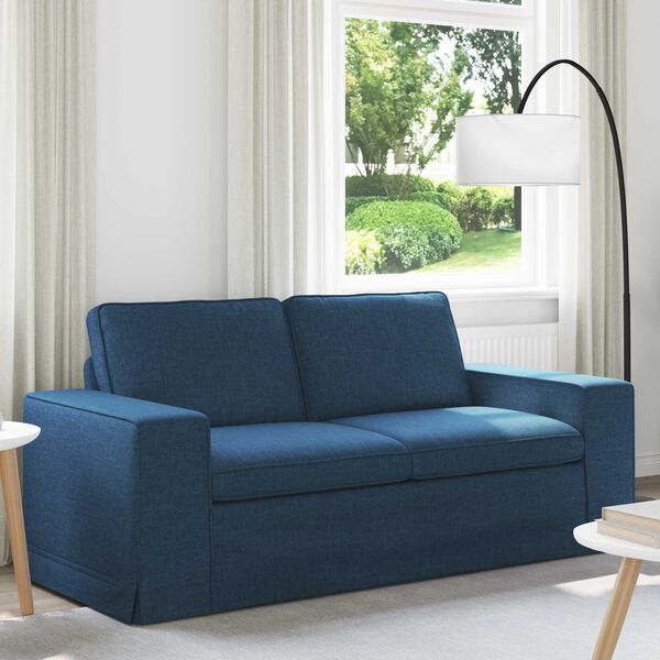 vidaXL Sofa 140cm Plava Metal